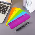 20 Pieces Snap-in Plastic Bookmark Mini Binder Dividers Snap in Bookmark for Planner Multicolor Plastic Bookmark. 