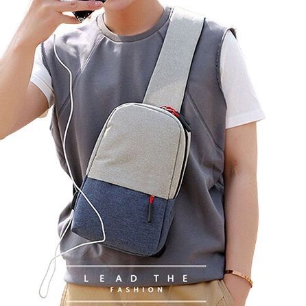 Men Crossbody Sling Bag Shoulder bag 8/12 inch