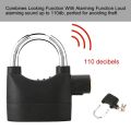 Security Alarm Lock for Bike and Door - Black.
