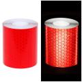 2 pcs 50mm × 3 meter Adhesive Tape Warning Tape Reflector Tape Security Marking Tape White and Red.