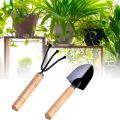 Mini Plant Garden Tools Mini Shovel for Plant Pot Flowers Seedlings Plant Bonsai Mini Garden Tool with Wooden. 