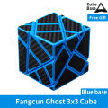 Fangcun Ghost Guimo Cube 3x3 Blue Strange-shape Cube Magic Cube Puzzle Hollow Sticker Speed Cube Educational Toys 3x3 Ghost Cube. 