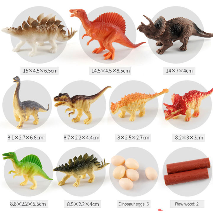 Dinosaur Playset Box Of Dinosaur Toys Safe And Harmless Dinosaur Model Large Plastic Dinosaur Toy Set Children's  Toys To Send Storage Box
