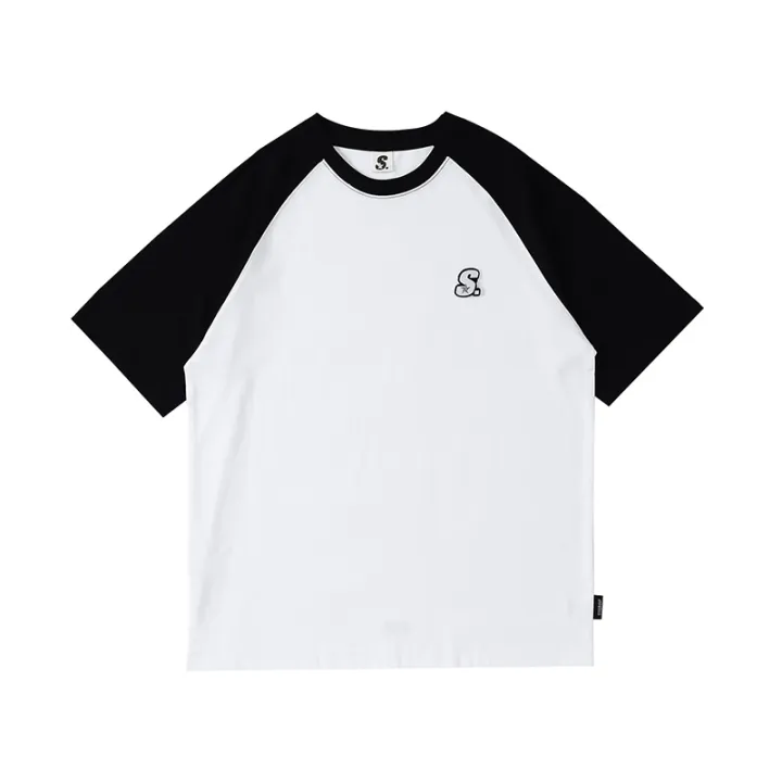 STARaglan%20Men2023Spring%20and%20Summer%20Embroidery%20Velcro%20National%20Fashion%20Pure%20Cotton%20American%20Style%20Loose%20round%20NeckTWomen's%20T-shirt%20-%20Image%205