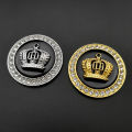 Metal Car Styling Decoration Stickers Crystal Crown Personality Car Body Sticker Accessories. 