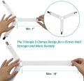 Bed Sheet Holder Straps Sheet Stays Keepers Bedsheet Holders Fasteners Bed Sheet Clips for Bed Sheets Mattress Covers.
