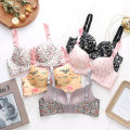 Women's Flowers Print Seamless Bra.