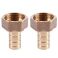 2pcs 12mm Hose Barb 1/2BSP Female Thread Quick Joint Connector Adapter Gold. 