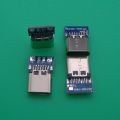 Haby Type C BREAKOUT Board Connector 14 Pin Female Sockets Type-C Welding Wire 4P With PCB Board Female Seat Charging Data Line Female Head Type C Mother Seat Adapters Type C Connector. 