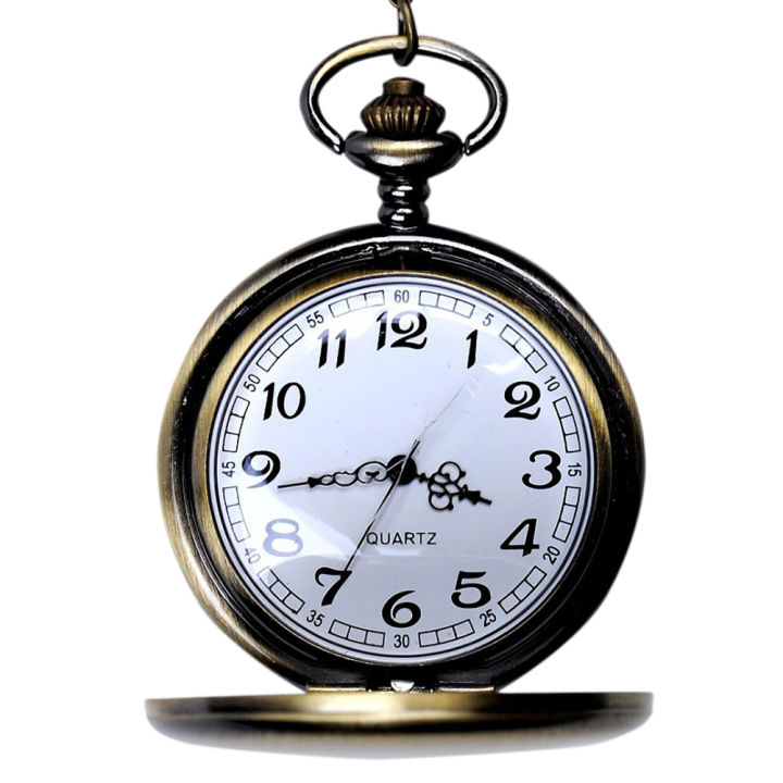 Good-Love Store】2024luxury men pocket vintage bronze chain