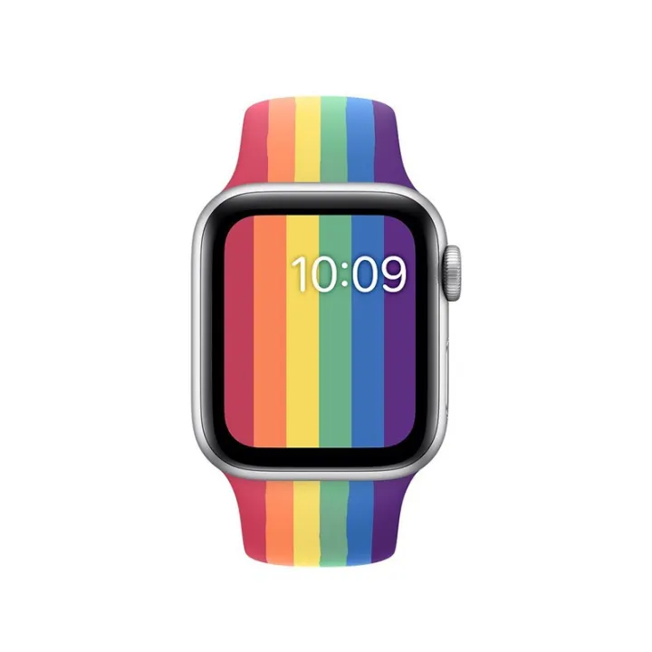 %5Bautismaut%5D%20Suitable%20for%20Apple%20apple%20watch345%20Sports%20Anti-Slip%20Watch%20Silicone%20Strap%20Fashion%20Rainbow%20iWatch%20Strap%20-%20Image%204