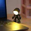 Mini Table Lamp Cute Robot Hero Led Desk Night Light Bedroom Study Reading Book Lamps Night Light Eye Protection Bedside Lights.
