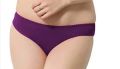 Polycotton Non-Wired Bra & Panty Set Non Padded for Women -- Purple. 