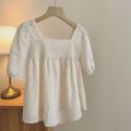 Summer Short-Sleeved Maternity Top Shorts for Pregnant Women Khaki Loose Korean Style Hot Mom Style Maternity Clothes Two-Piece Set. 