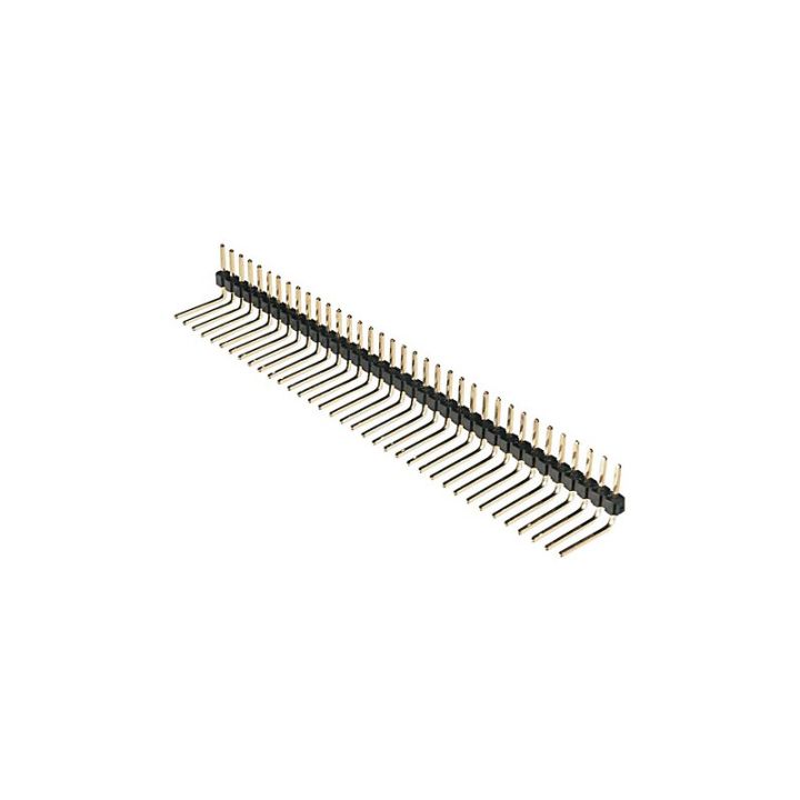 40pcs Male Pin Header Single Row (L Shaped)