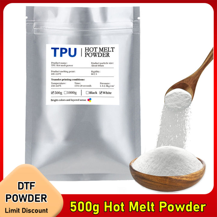500g DTF Powder For Direct Transfer PET Film T-Shirt Printing Machine For DTF Printer Clothes DTF Ink Printing And Transfer Amour zii
