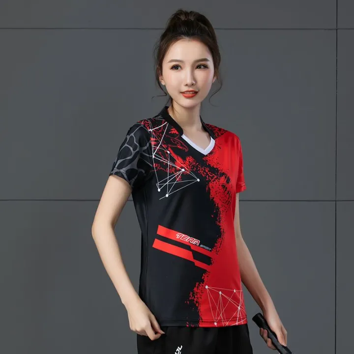 New%20Badminton%20Sportswear%20Suit%20Men's%20and%20Women's%20Summer%20Quick-Drying%20T-shirt%20Badminton%20Clothing%20Table%20Tennis%20Clothing%20Custom%20Lettering%20-%20Image%203