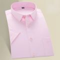 New Plus Size 9XL 8XL Non-ironing Mens Dress Shirt Summer Short Sleeve Solid Male Clothing Regular Fit Business Shirts Men Shirt. 