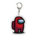 Anime Game Among Us Keychain Crewmates/Imposter Car Keychains for Men Bag Pendant Key Chain Trinkets Figure Ring Jewelry Gifts.