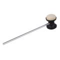 Stainless steel & felt Shaft Black Drum Pedal Bass Drum Beater Instrument Accessory Part. 