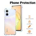 For Realme 10 Bumper Transparent Case Back Cover + Screen Protector + Camera Protector 3IN1 Combo Pack.