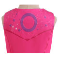 Girls New Movie Barbi Costume Margot Robbie Barbe Pink Top+Trousers Kids Halloween Cospaly Children Clothes. 