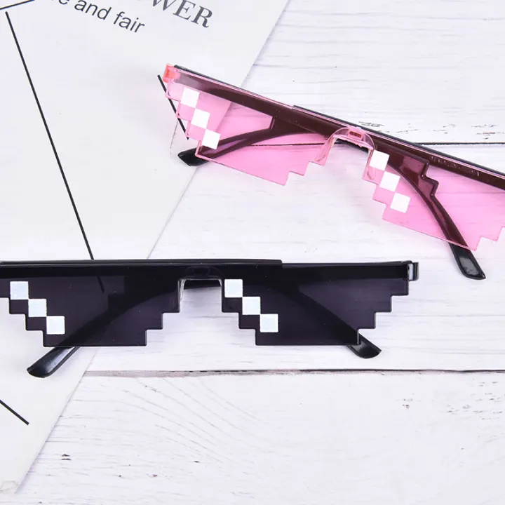 Thug%20Life%20Attitude%20Sunglasses%208%20Bit%20Pixel%20Deal%20With%20IT%20Unisex%20Glass%20Eyewear%20New%20Fullhouse%20-%20Image%204