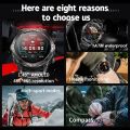 Compass Outdoor Sports SmartWatch Men 450mAh Battery 1ATM Waterproof Bluetooth Call Military Sports Fitness Smart Watch 2024 New. 