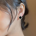 Female Ear Stud Sweet Geometry Button Stud Ear Ring. 