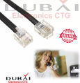 RJ11 Male from male plug telephone line simply its 6-foot 6p2C extension cable phone cord line. 