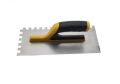 Rectangle Plastering Trowel With TPR+PVC Handle Notched Trowel. 