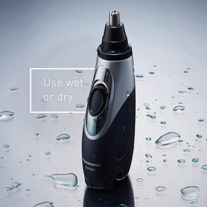 Panasonic ER-430K Nose Trimmer Ear Hair Vacuum Wet Dry Beauty Trim Removal for Men Women