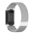 Milan Magnetic Metal Steel Mesh Watch Band For Fitbit Charge 6. 