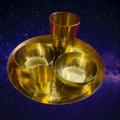 Kasha Pitol Set- Pitoler Plate, Bati, Design Glass Set / Kasha-Pitol Dinner Set. 