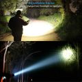 Usb Rechargeable Zoom Torch T6 LED Hand Lamp 18650 Battery Flash Light Use For Camping Hiking Checking. 