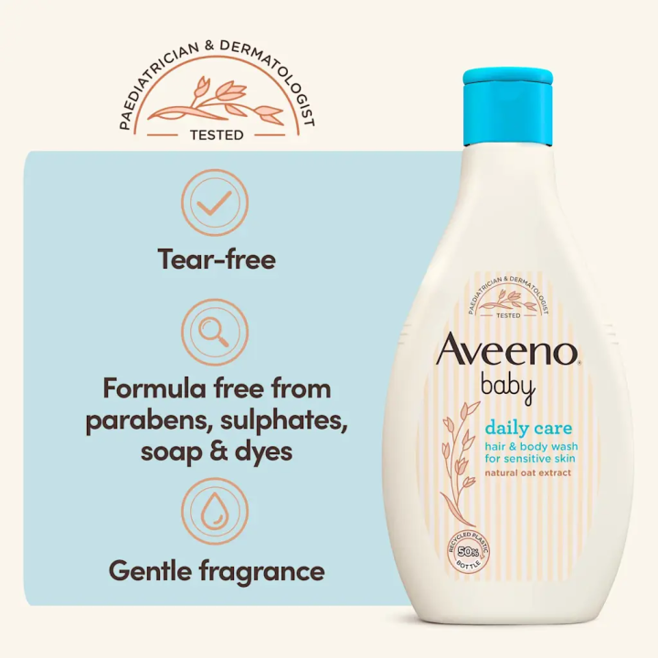 Aveeno Baby Daily Care Hair & Body Wash 250ML (Direct London to Dhaka Hub)