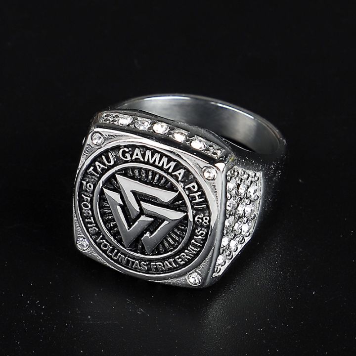 Stainless%20Steel%20Men's%20Ring%20Tau%20Gamma%20Phi%20Fraternity%20Ring%20with%20Rhinestone%20Size%206-13%20-%20Image%205