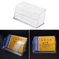 Lightweight Acrylic business card holder Versatile Transparent Sturdy Desktop card display card stand for Office desk organizer Exhibition display Business events Trade shows Corporate gifting. 
