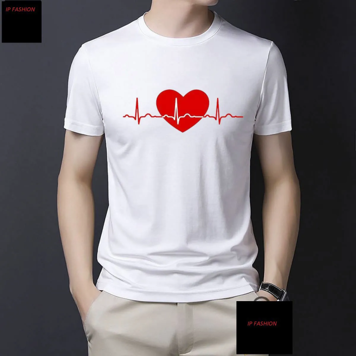 WHITE Casual Short Sleeves T-Shirt For Men