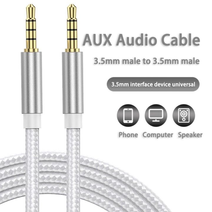 1PC Mobile Phone Aux Converter Speaker Wire Adapter Line Headphone