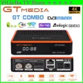 [Oryginalne] GTMEDIA GT COMBO 4K UHD satelitarny odbiornik TV DVB-S2/T2/C Android9.0 system 2G + 16GB TV, pudełko BT 4.1 buti w WIFI 2.4G/5G. 