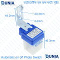 Photo switch Automatic On Off Photocell Street Lamp Light Switch Controller AC 220V 50-60Hz 10A.