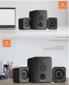 KISONLI U3000BT USB Multimedia Bluetooth Speaker Surround Bass Mini Speaker For Laptop Desktop. 