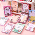 80Pcs/Book Cartoon Paper Sticky Notes Creative Notepad Memo Pads Office School Stationery Adhesive Stickers for Students.