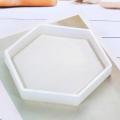 4 Pack Hexagon Silicone Coaster Molds Silicone Resin Mold, Clear Epoxy Molds For Casting With Resin, Concrete, Cement And Polymer Clay.