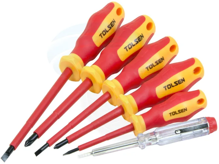 TOLSEN%206Pcs%20VDE%20Power%20Insulated%201000V%20Flat%20Phillips%20Handle%20Screwdrivers%20Set%20/38013%20-%20Kings%20Trading%20-%20Image%203