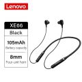 Lenovo XE66 Pro Wireless Headiss Bluetooth Eariss Sports Headset Magnetic Neckband 4 Speakers Handfree Earbuds with Mic. 