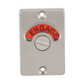 Door Lock Indicator Stainless Steel Smooth Surface Wear-Resistant Durable Latch Indicating for Shopping Malls Public Toilets. 