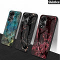 Phone case For OPPO A38 Back cover Fashion Marble Hard Tempered Glass Protector Soft Silicone Cover For OPPO A38 Cover cases.