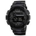 Men Multifunctional Electronic Watch Round Screen Stopwatch Life Waterproof Alarm Clock Night Light Watch.